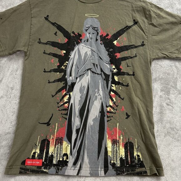 Kallusive Shirt Mens M Guardian Angel Double Sided Tee Hip Hop Streetwear Y2K - Picture 5 of 14